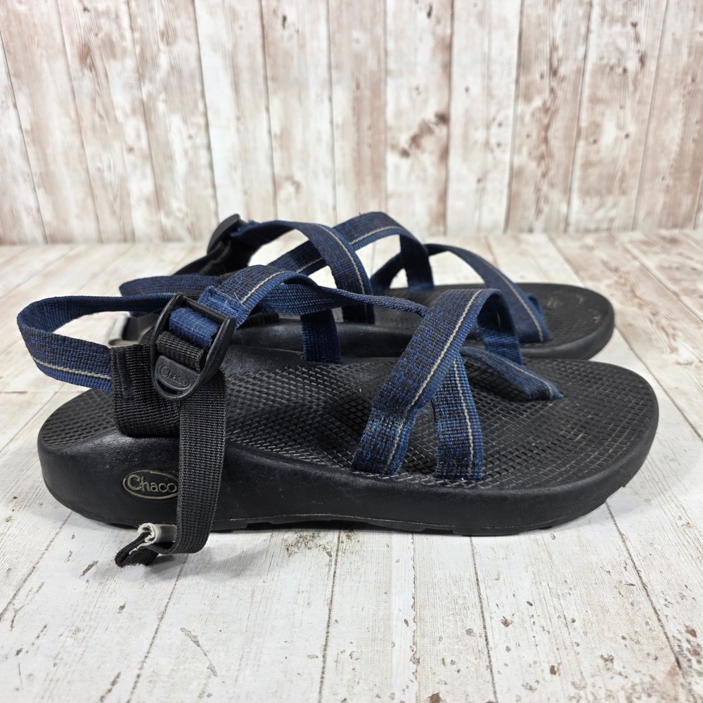 Chaco Z/Cloud 2 Women Size 10 Navy Blue Strappy Hiking Sandals‎ Toe Loop LUVSEAT